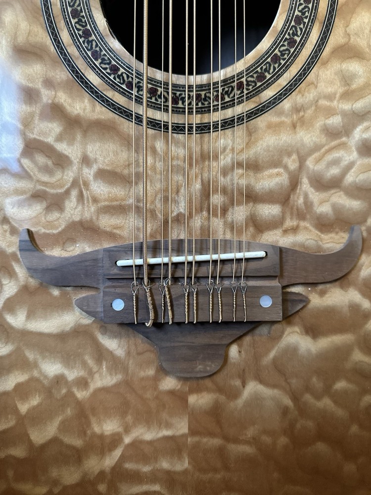 Oscar Schmidt Bajo Quinto Open Box Curly maple 10 String Guitar