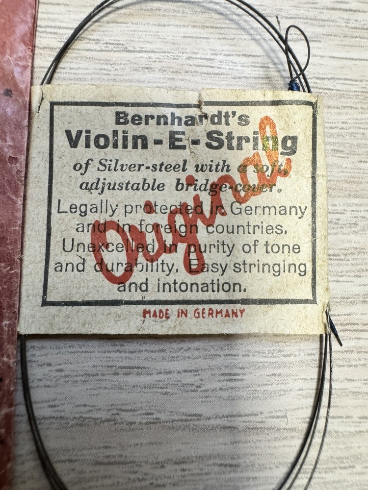 Vintage Bernhardt's Silver Steel Violin-E String - New