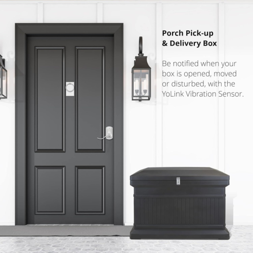 YoLink LoRa Smart Vibration Sensor & Hub Starter Kit: & Shock,... white