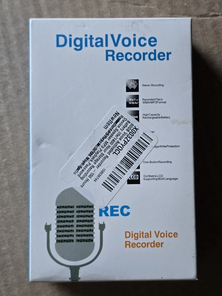 Professional Digital Voice Recorder 80GB, NIB