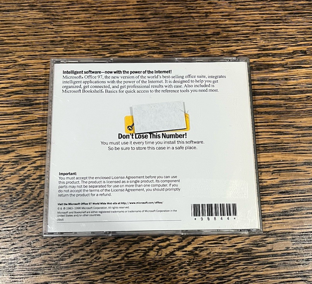 Microsoft Office 97 Professional w/ CD key