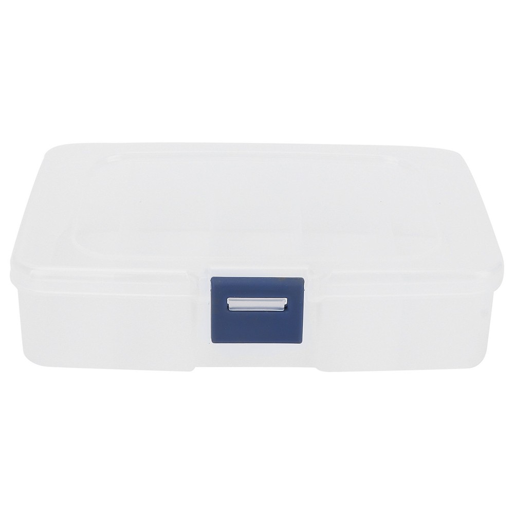 5 Grids Organizer Box Clear Visible Plastic Compartment Box Case