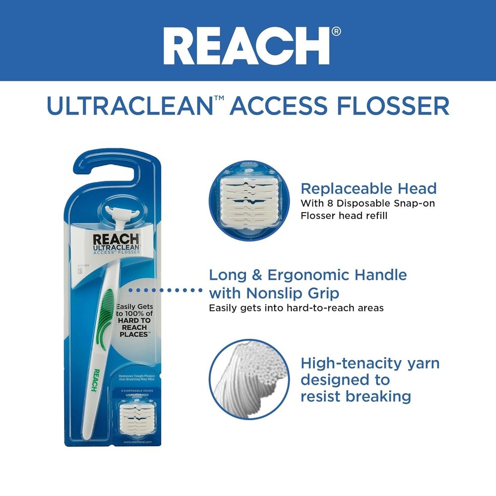 REACH Ultraclean Access Flosser Starter Bundle | Proper & Durable Oral Care & Hy