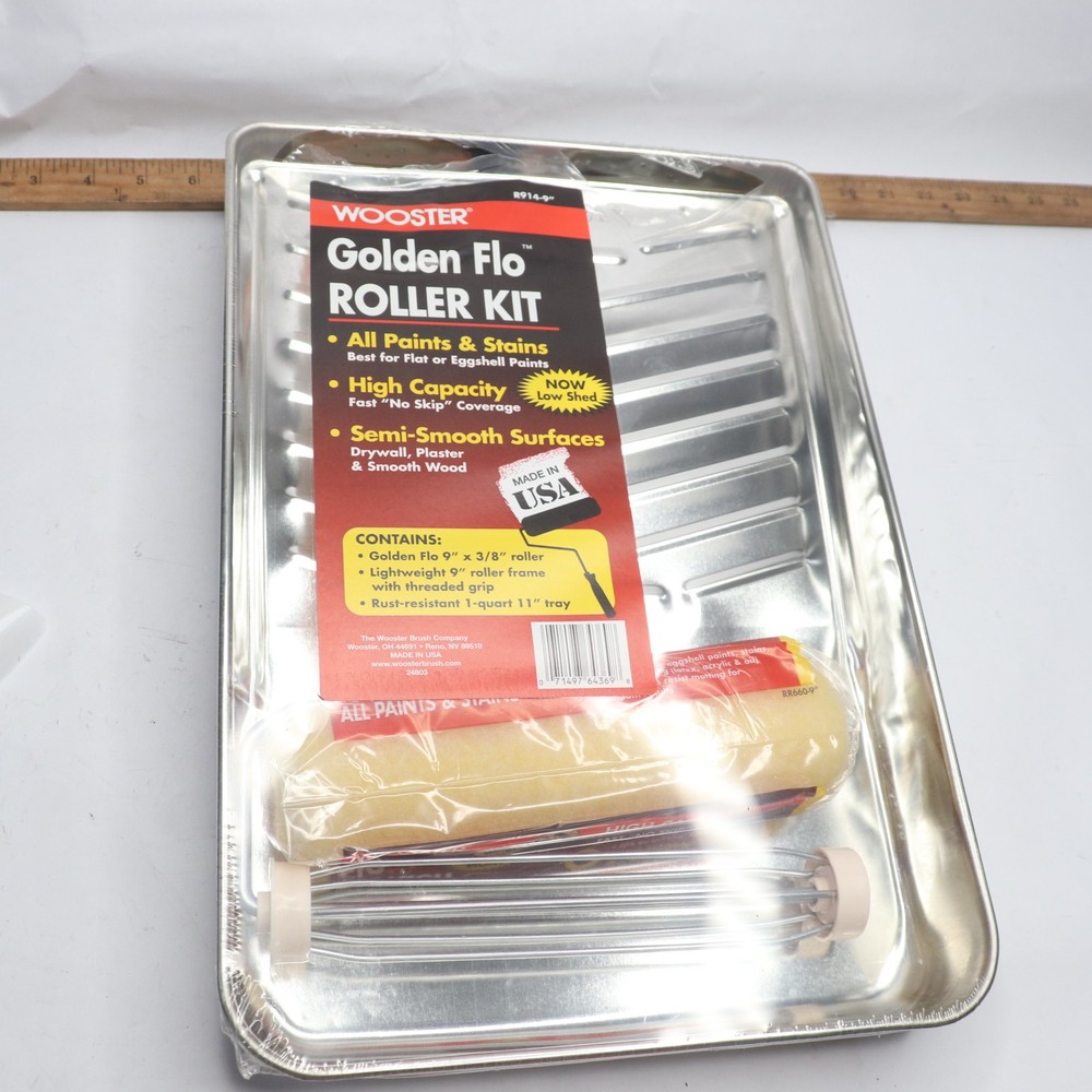 Wooster 3-Piece Golden Flo Roller Tray Set