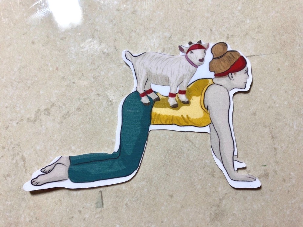 GOAT YOGA Waterproof Laptop Sticker