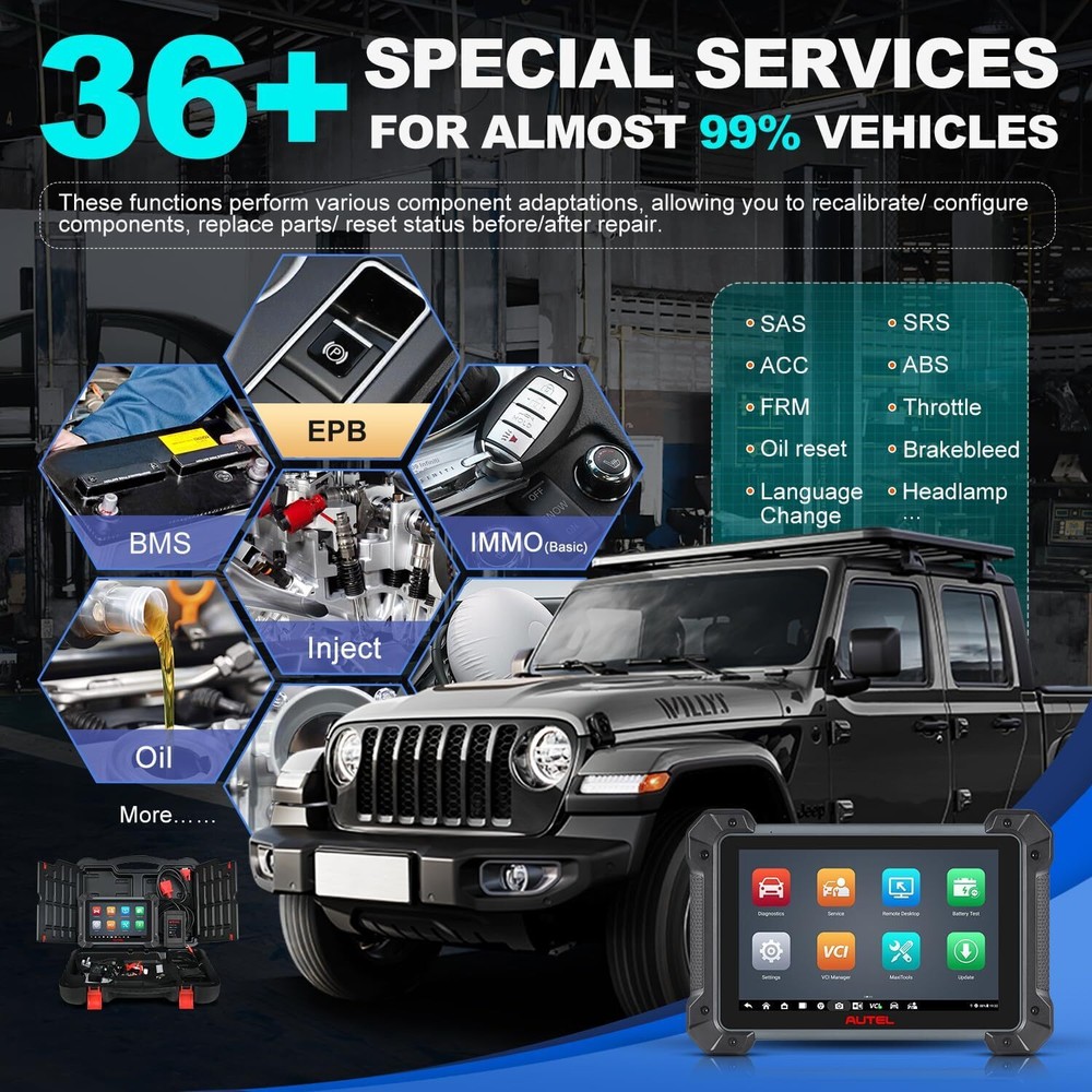 Autel MaxiSys MK908 II MS908S PRO II Elite Programming Diagnostic Tool Scanner