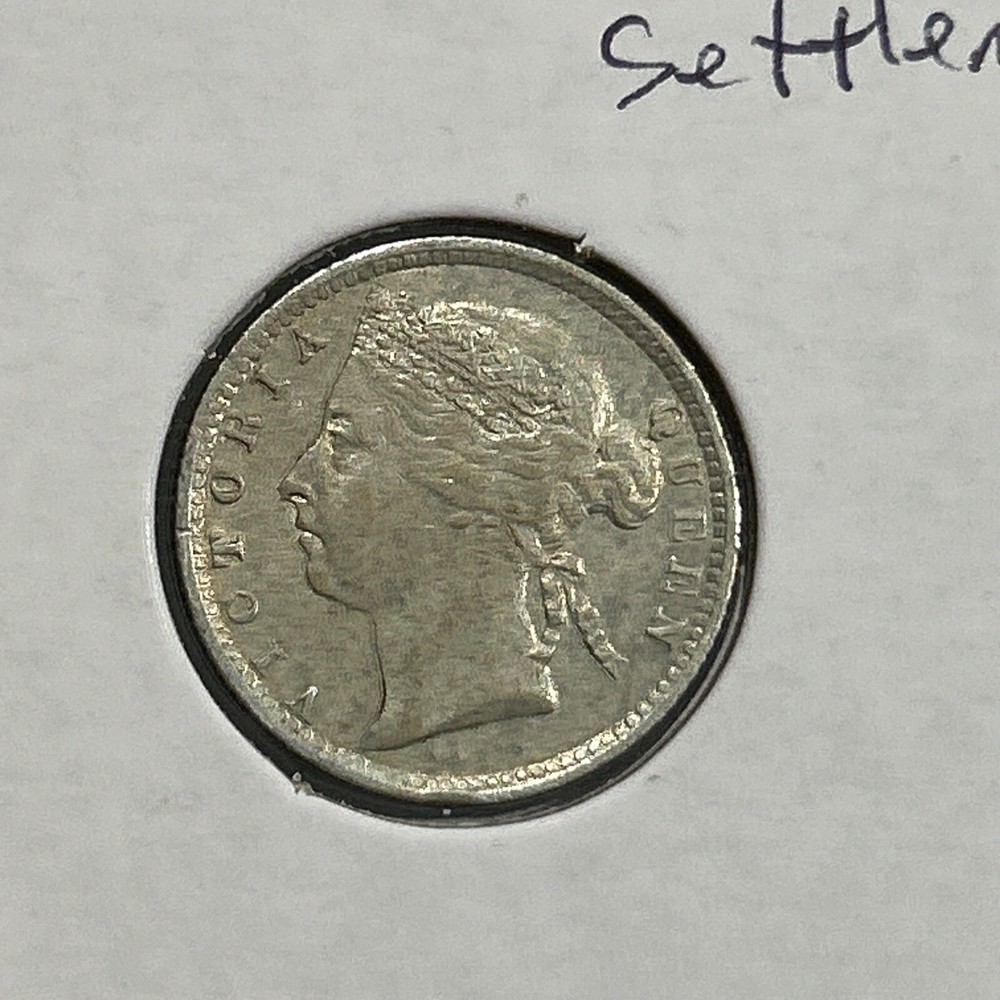1896 Straits Settlements 10 Cent Victoria