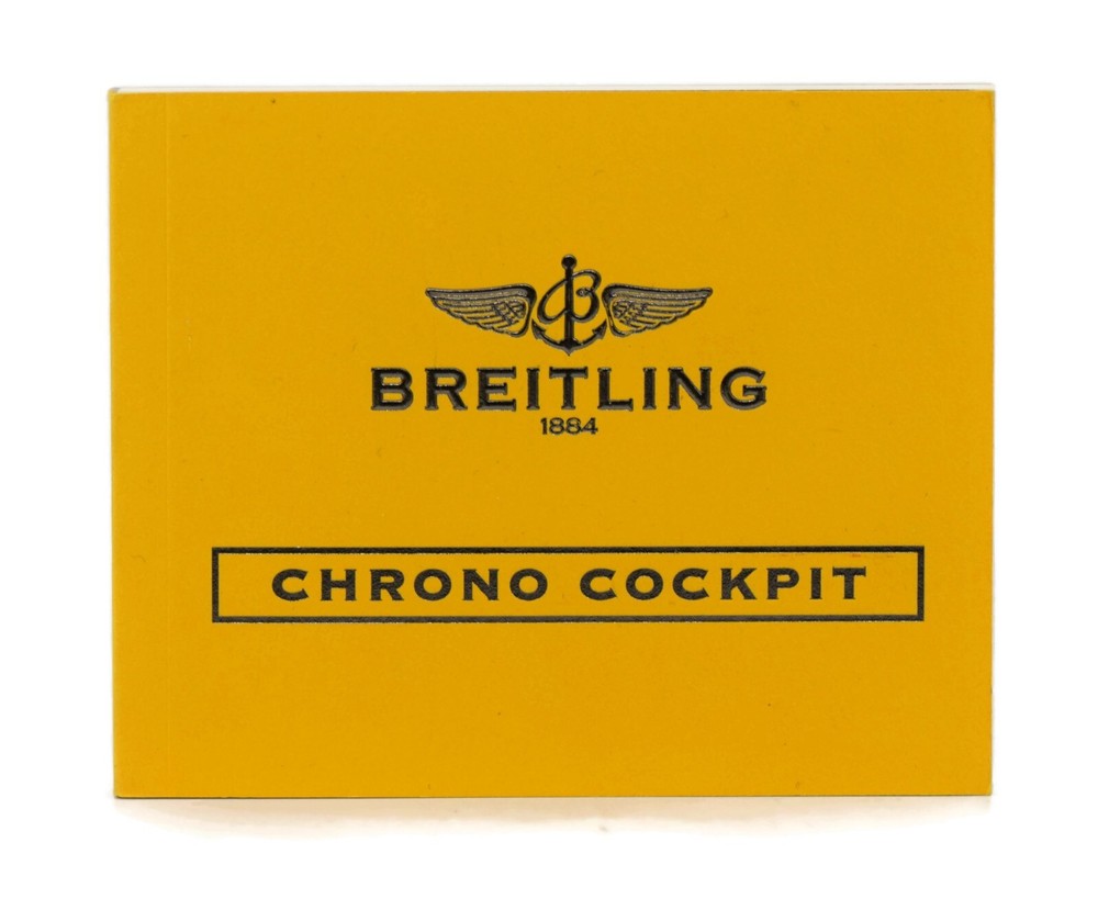 Breitling Chrono Cockpit Booklet Manual