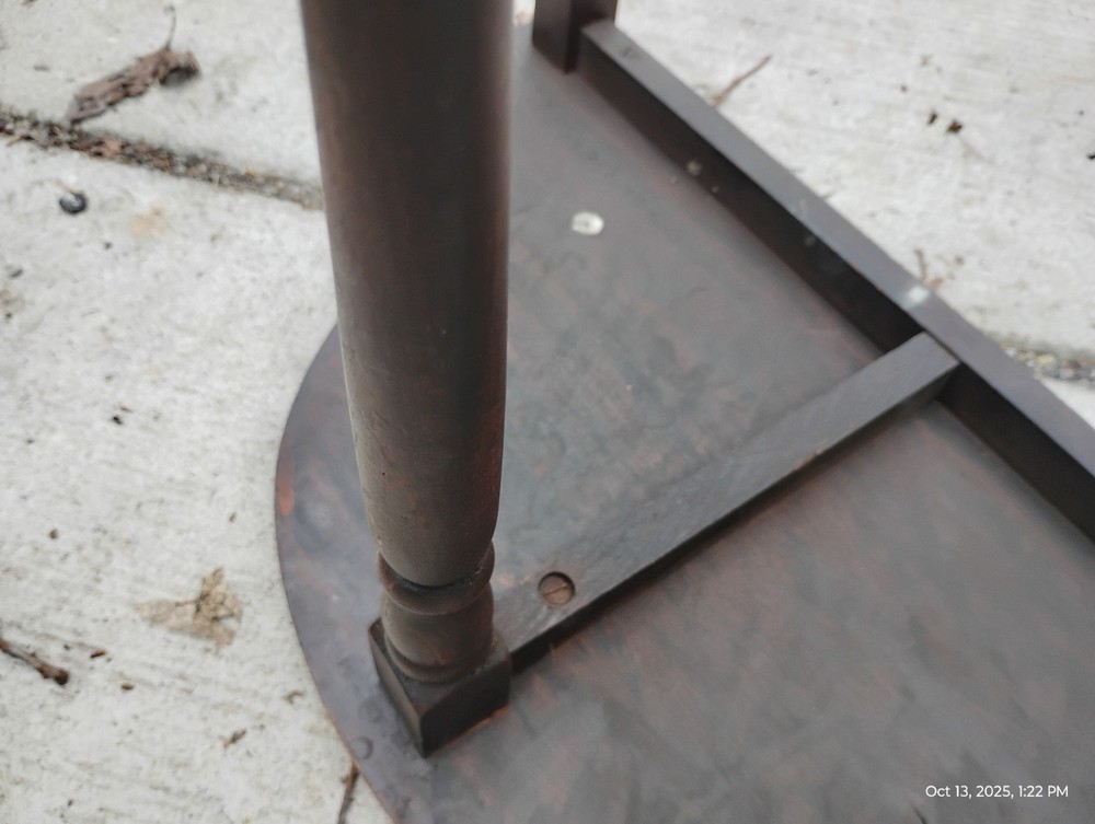 Antique-Demilune Entry Table / Side Table