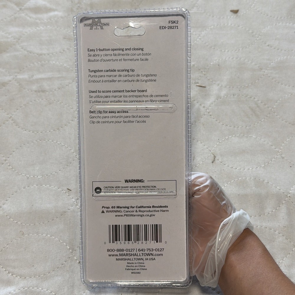 MARSHALLTOWN FOLDING SCORING KNIFE