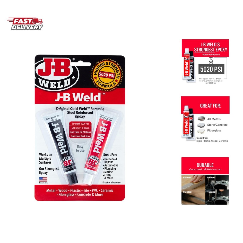 Cold-Weld Steel Reinforced Epoxy - 2 oz.