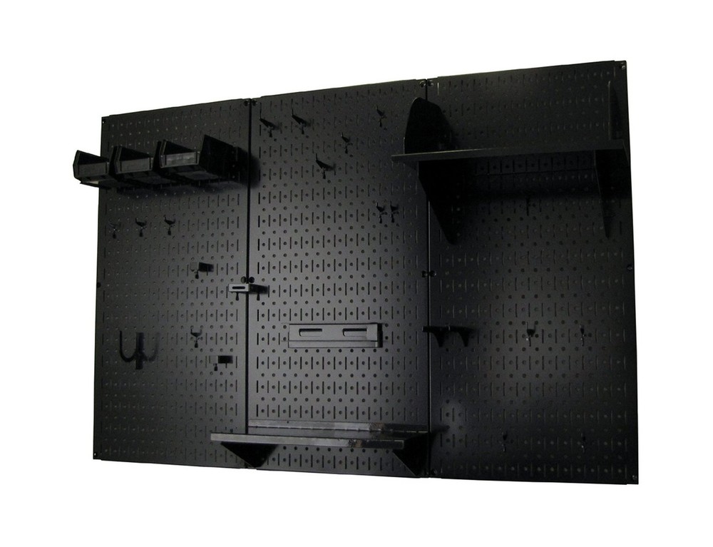 Wall Control Pegboard Organizer 4 ft. Metal Pegboard Standard Tool Storage Ki...