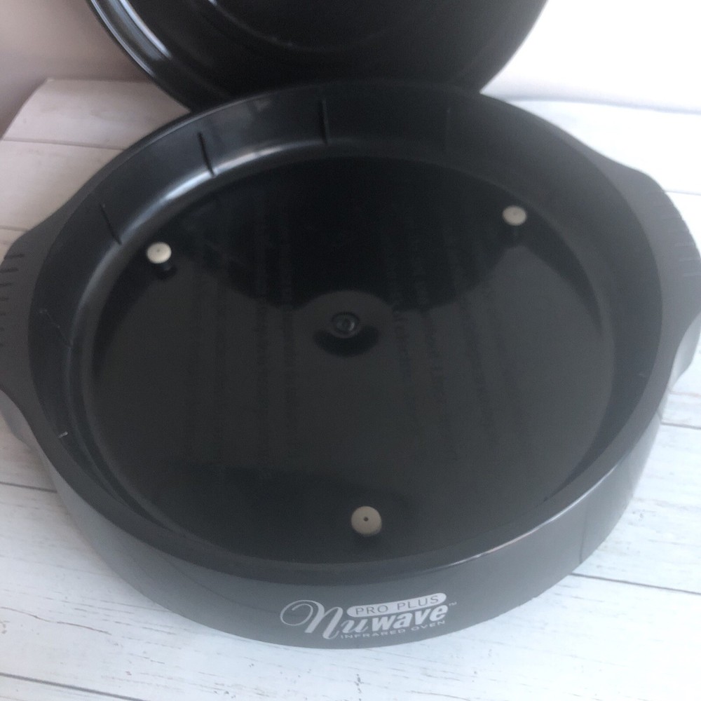 Nuwave Pro Plus Infrared Oven Replacement Drip Pan Rack & Bottom Black Base Part