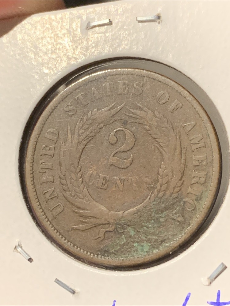 1867 Two Cent Piece ~ Very Fine VF Details ~