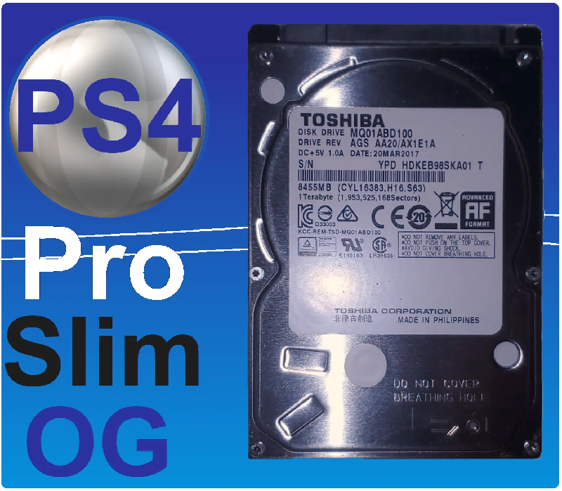 1TB PS4 Pro Ps4 Slim Ps4 OG Internal HD PS4 Operating System USB Drive Option