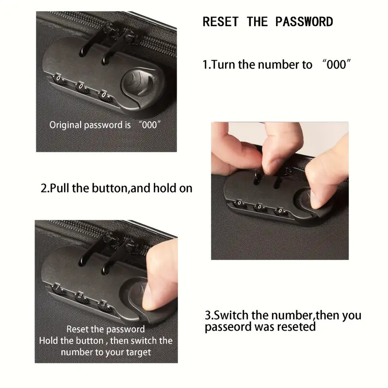 DocSafe Document Bag with Lock, 3-Layer File Organizer