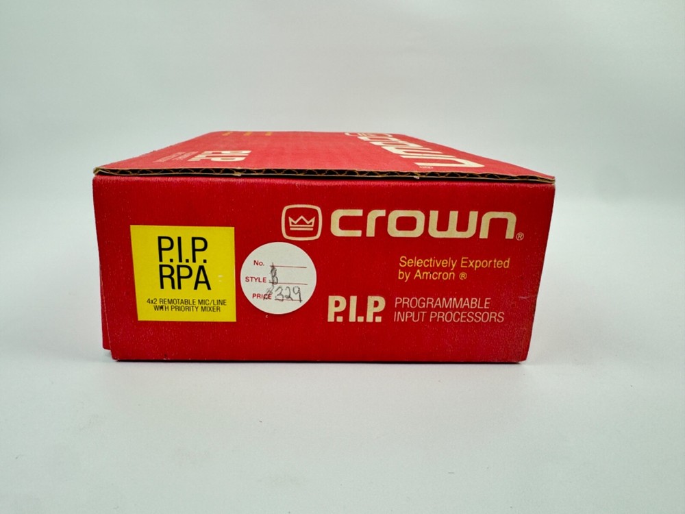 NOS Crown P.I.P. RPA Programmable Input Processor with manual *OPEN BOX*