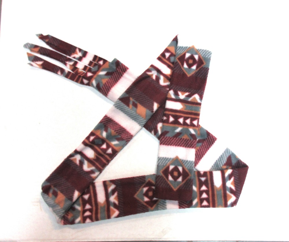 Traditional Archery FLEECE LONGBOW SOCK Ute Indian Print Polyester Soft Case