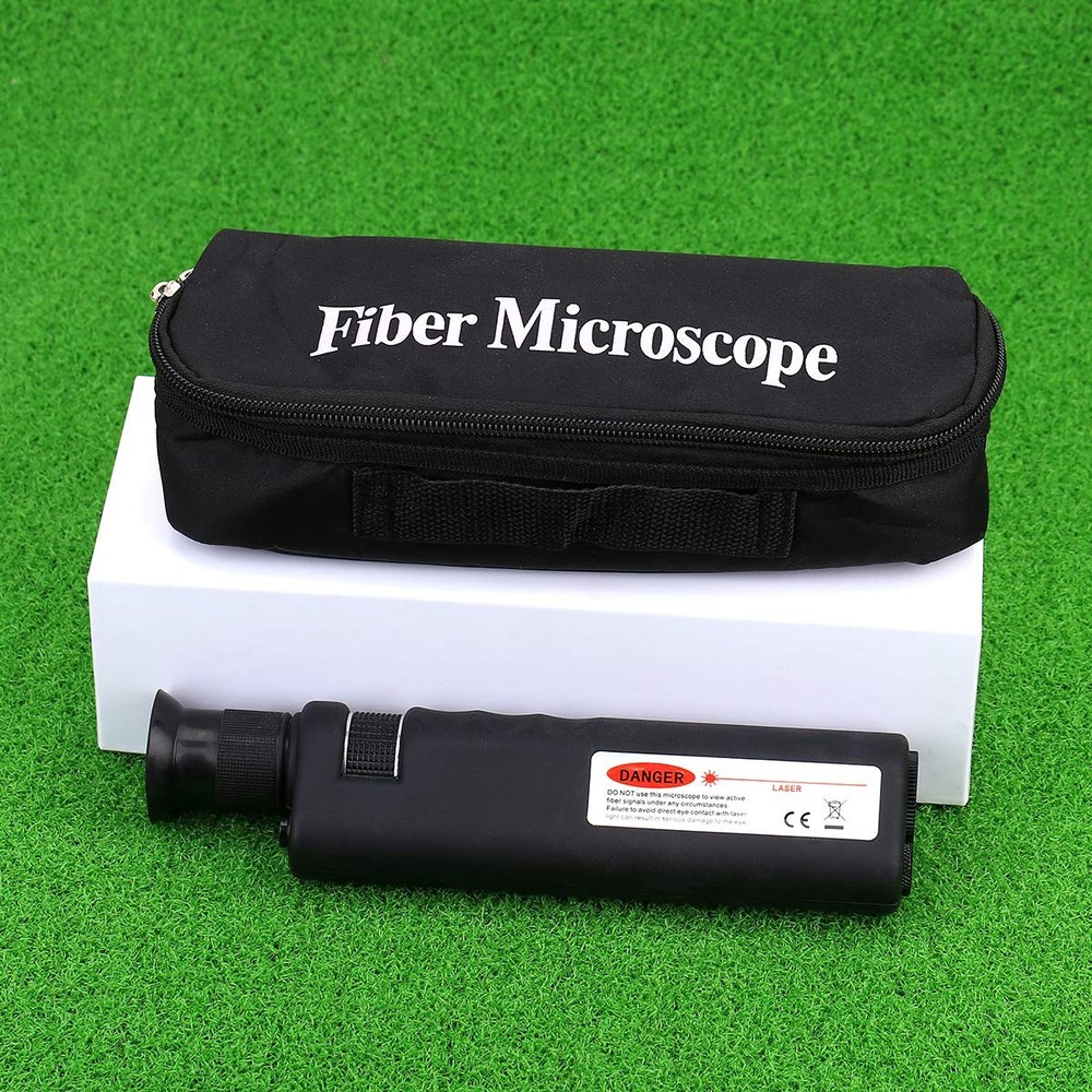 Fiber Optic Inspection Microscope 400x LED Illumination Handheld Anti Black