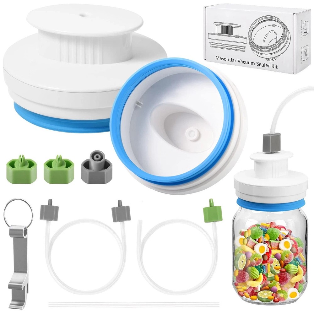 Upgrade Mason Jar Sealer Kit - Compatible with FoodSaver