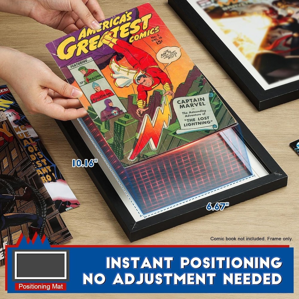 Comic Book Holder - Wall Mount and Tabletop Display for Collectors