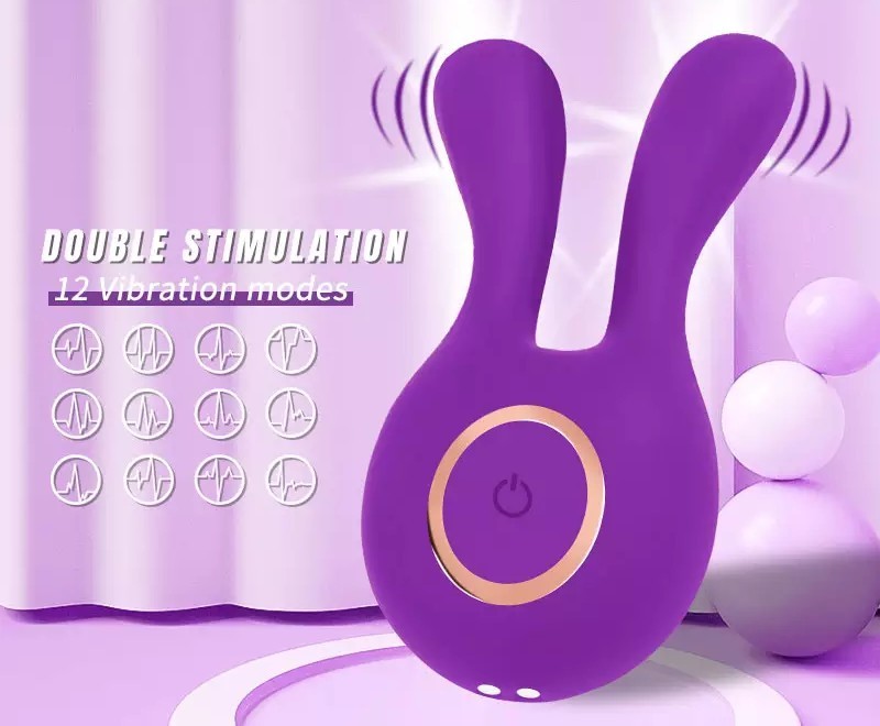 Powerful Multi-Speed "Bunny" Vibrating Massager USB Rechargeable