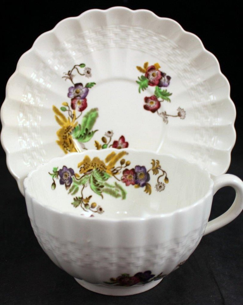 Spode Wicker Lane 5 Piece Place Setting Vintage 2/7519