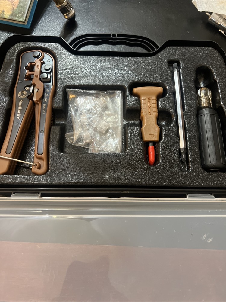 Southwire Network Tool Kit for Terminating Data Cable KIT-TP1 NEW Plus Extras!