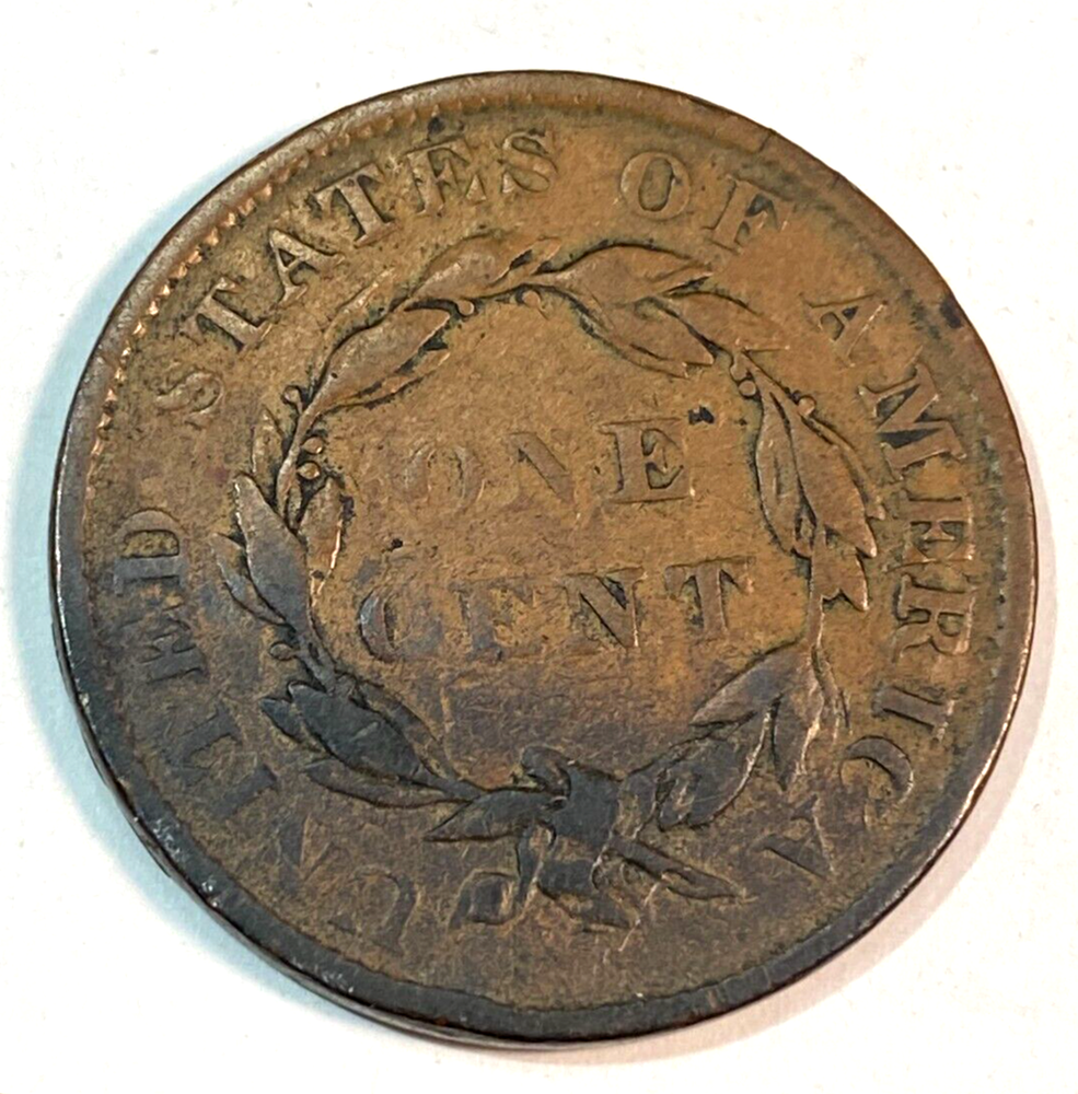 1836 Large Cent Nice Original Brown Fine/VF CHRC
