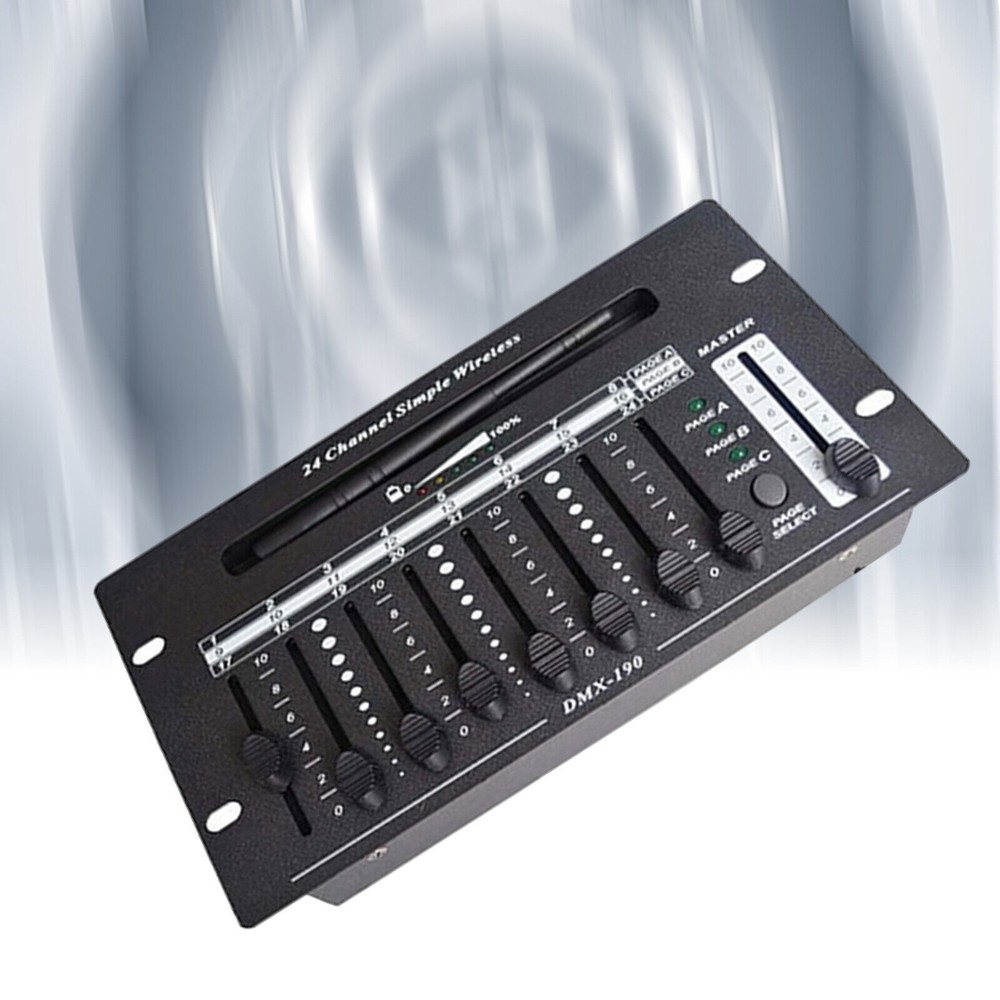 wireless 24 channel 2.4G dmx 512 controller battery console for dj stage light