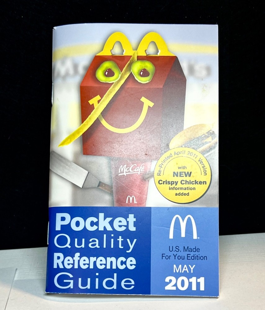 May 2011, McDonald's Pocket Quality Reference Guide, U.S.A. Edition, NOS