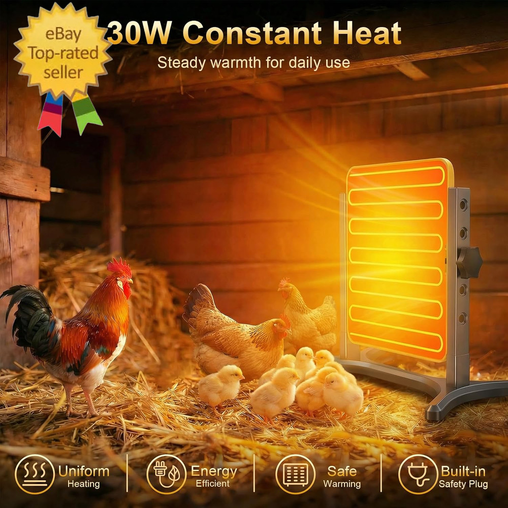 Smart Chick Brooder Plate - Energy Efficient Chick Heat Plate with Adjustable He