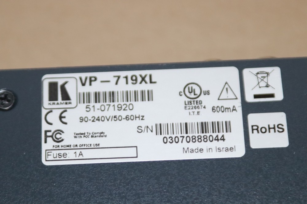 Kramer VP-719xl Presentation Switcher/Scaler