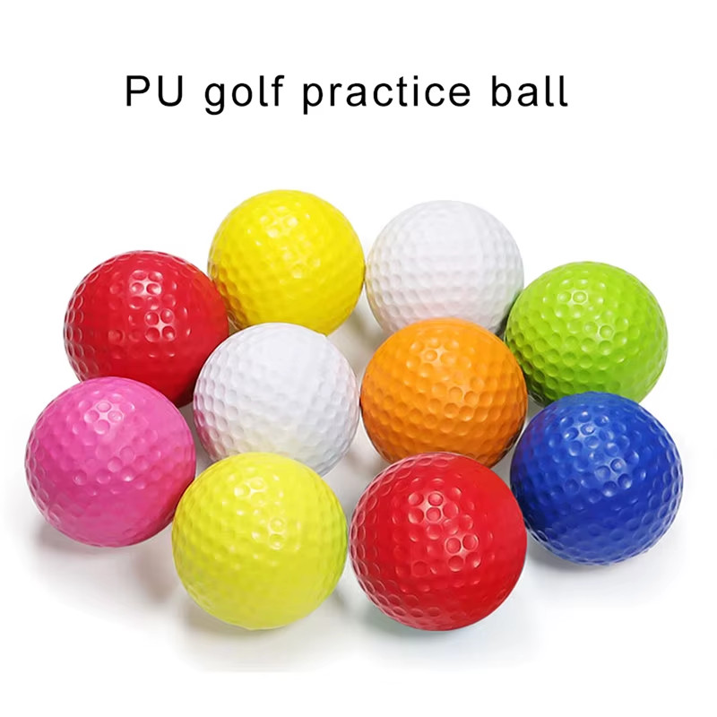 5Pcs PU Foam Solid Sponge Soft Golf Balls for Indoor Golf Practice Ball 4.27Cm/1