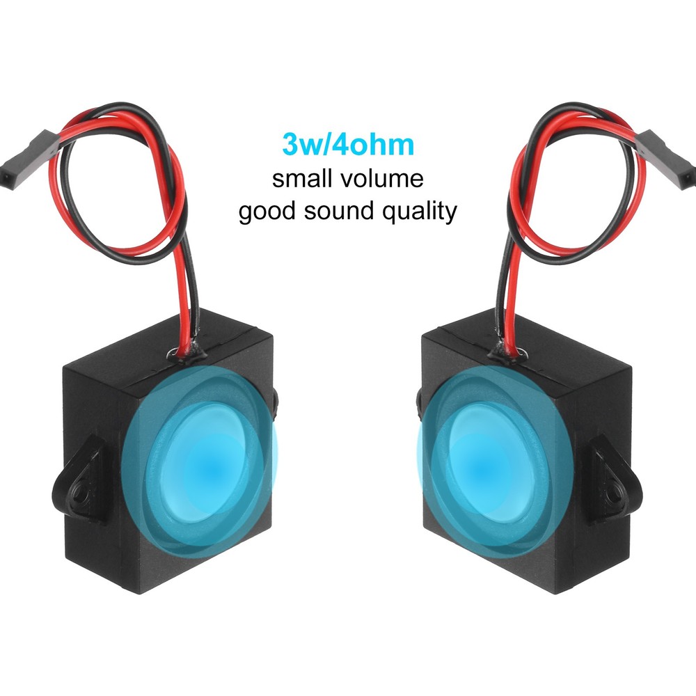 2Pcs 3 Watt 4 Ohm Single Mini Speaker Portable Separating Interface