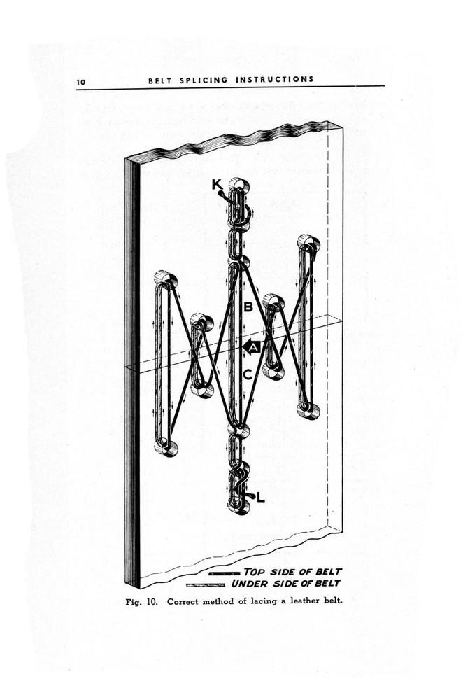South Bend Flat Belt Splicing Instruction Manual #929