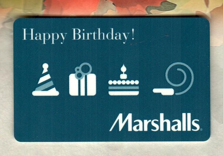 MARSHALLS Happy Birthday ( 2009 ) Gift Card ( $0 )