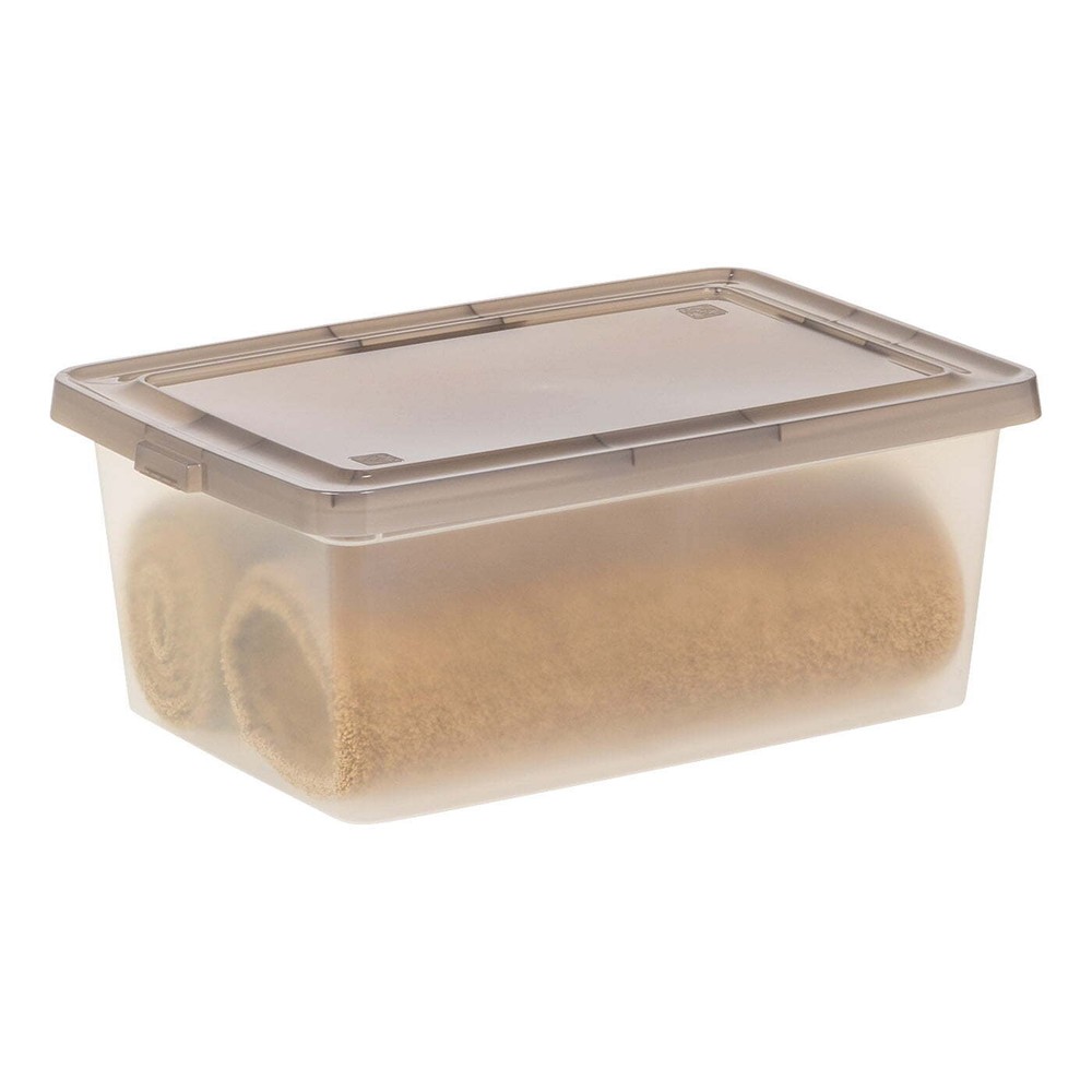 17 Qt. Plastic Storage Bins with Lids, Clear, Stackable Totes, Containers 8Pk