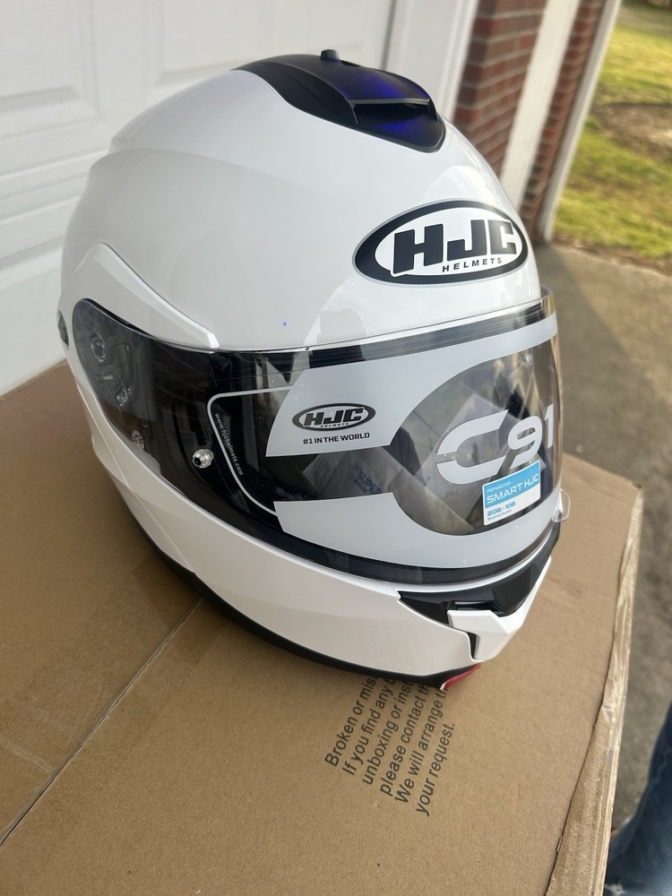 HJC C91 Solid Modular Motorcycle Helmet with HJ-17 Pinlock Shield Size Large