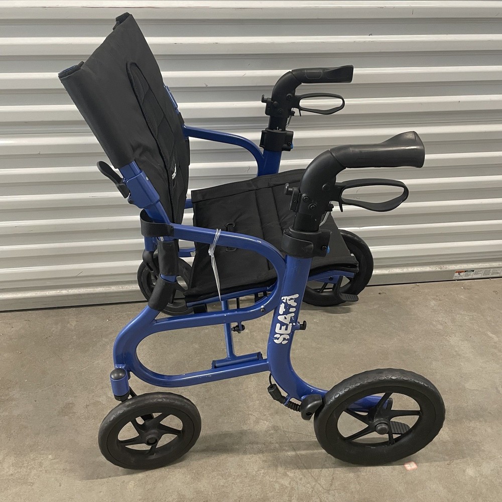 Strongback Mobility - SEATA R0001 - Mobility Chair - Blue - Foldable - READ