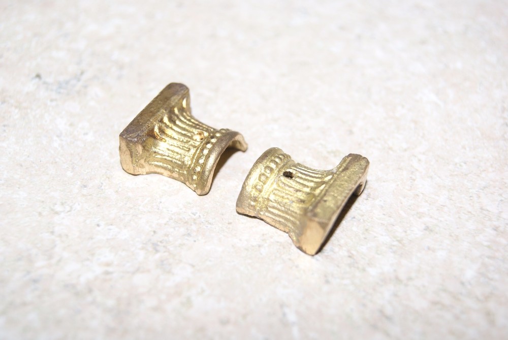 ORNATE COLUMN HOLDERS 1/2 INCH COLUMN NEW CLOCK PART