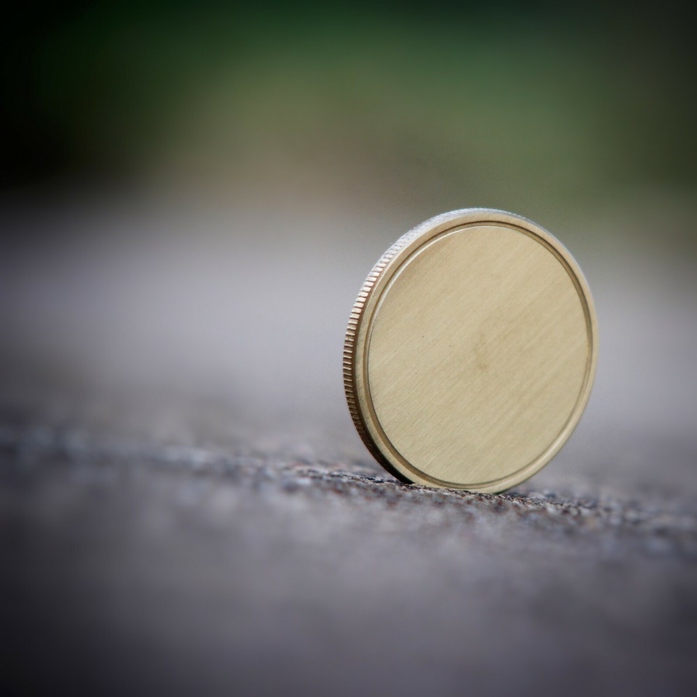 Blank Brass Challenge Coin 40mm - Laser Engravable