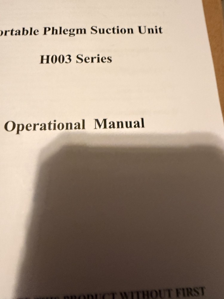 Portable Phlegm Suction Unit H003-B