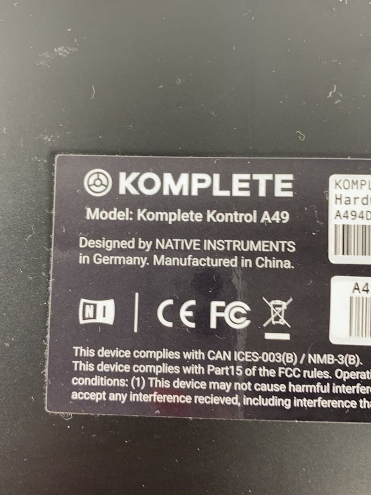 NATIVE INSTRUMENTS Synthesizer A49 Used