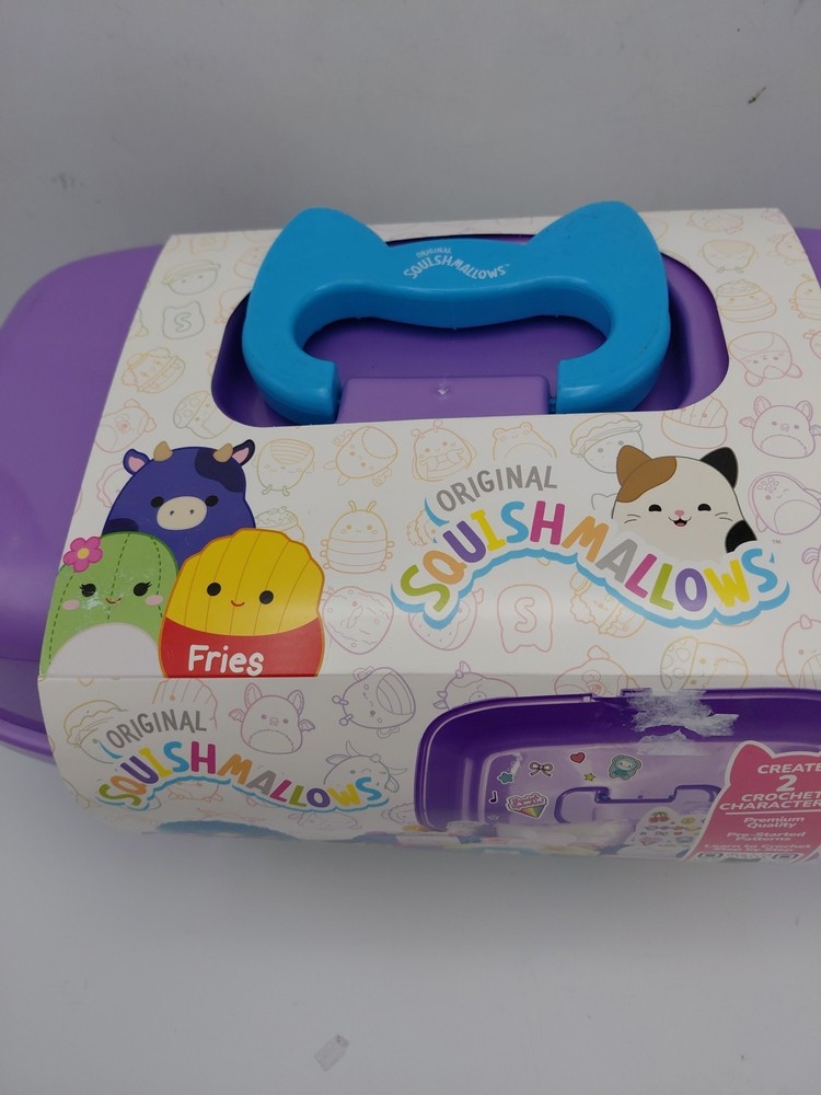 Original Squishmallow Squish Sqad Crochet Case Includes Everything You Need...