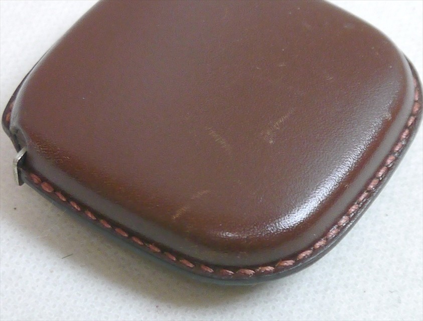 HERMES Leather Major Scale Brown Vintage