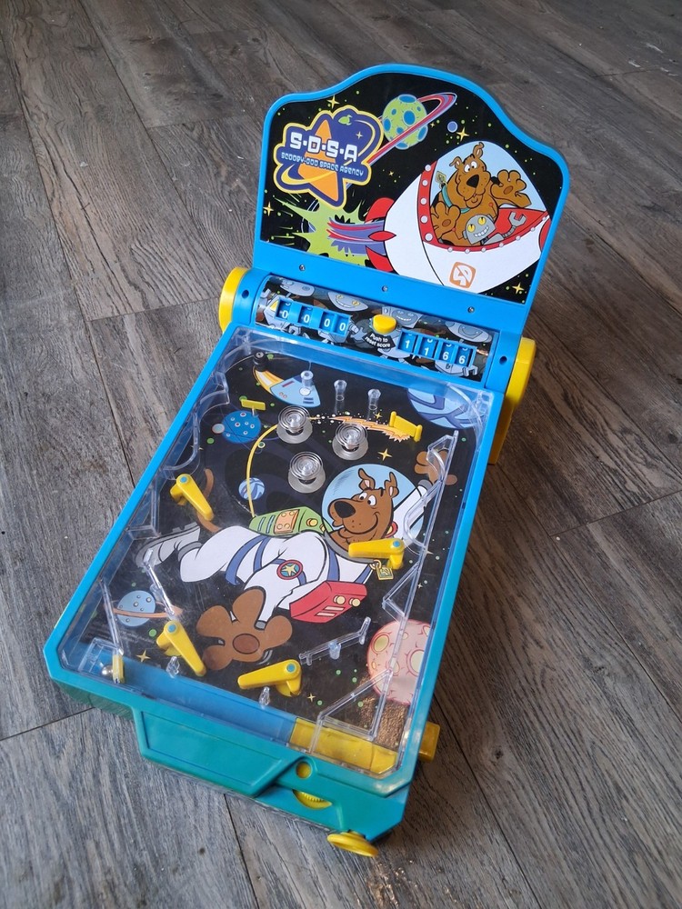 Funrise Scooby-Doo Space Robots Electronic Pinball Machine "Space Agency"