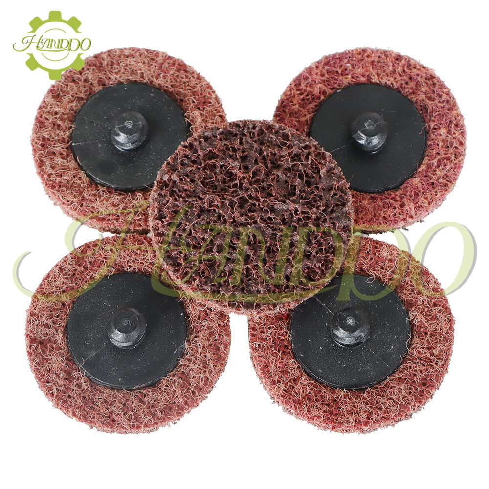 71Set 2" Roll Lock Sanding Discs Set W/ 1/4 Holder Die Grinder Quick Change Disc