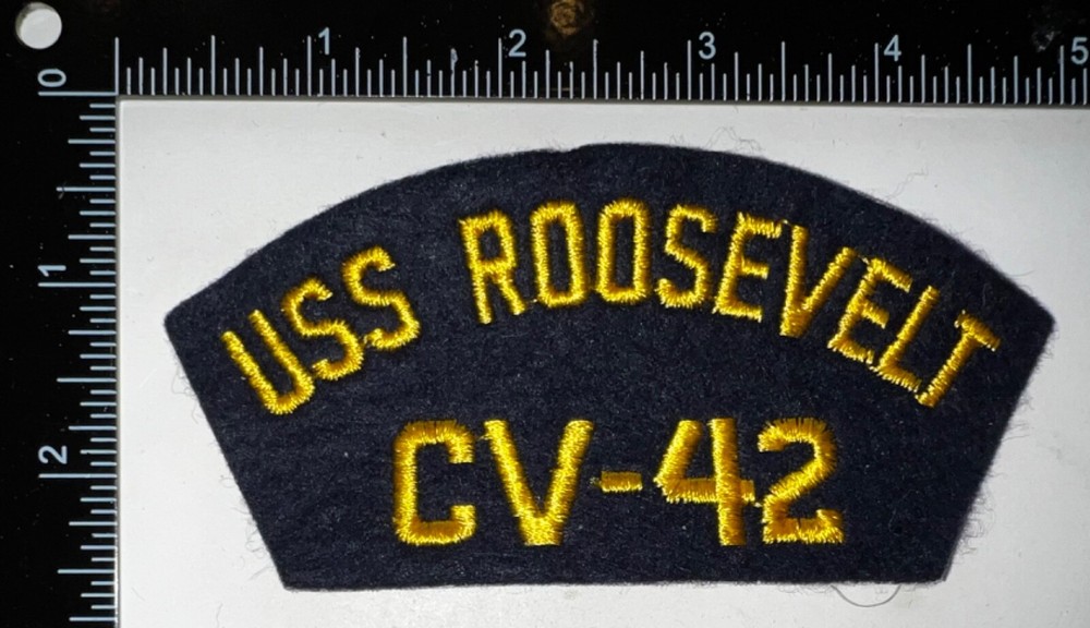 USN US Navy USS Roosevelt CV-42 Patch