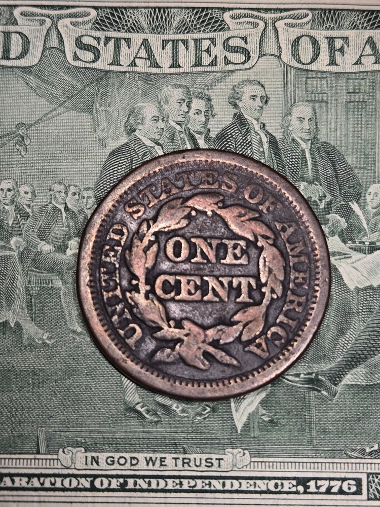 1852 Braided Hair Large Cent